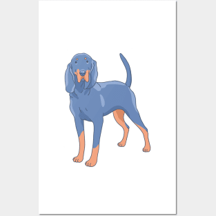 Black and Tan Coonhound Posters and Art